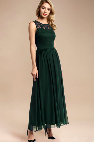 Dressystar women sleeveless maxi formal dress 0046 darkgreen main