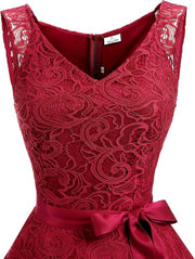 Dressystar Women's Lace Cocktail Dress Swing Bridesmaid  Formal Party Dress