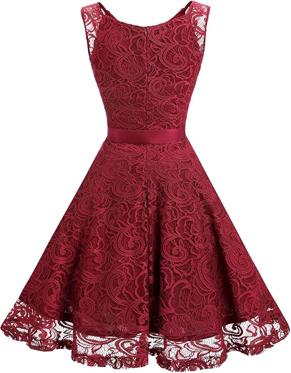 Dressystar Women's Lace Cocktail Dress Swing Bridesmaid  Formal Party Dress