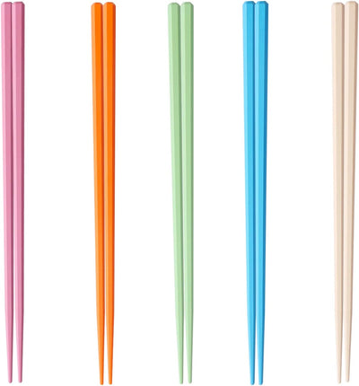 Fiberglass Chopsticks, 5 Pairs Reusable Japanese Chopsticks for Adults