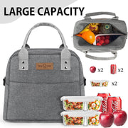 Lunch Bag Insulated Lunch Tote Bag with Adjustable Strap