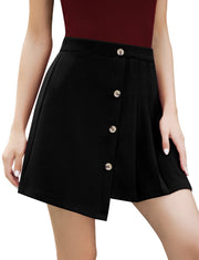 Dressystar Women Mini Pleated Skirt Basic Skirt Black