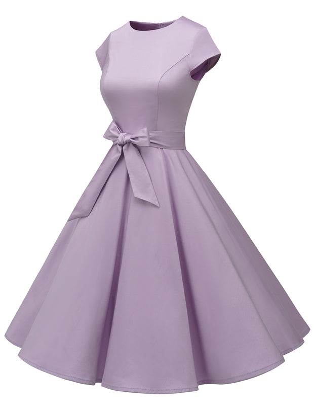 Dressystar Vintage 1950s Retro Cocktail Party Dress Lavender