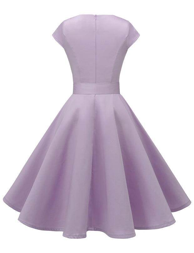 Dressystar Vintage 1950s Retro Cocktail Party Dress Lavender