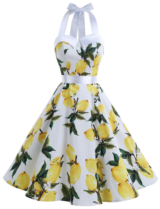 Lemon Retro 50's 60's Vintage Dress