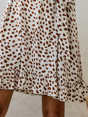 Pretty Print Wrap Dress