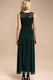 Dressystar women sleeveless maxi formal dress 0046 darkgreen back