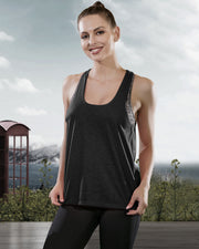 Workout Tank Tops with Built in Bra in Black