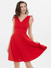 Feeling Good Red Short Sleeveless Dress