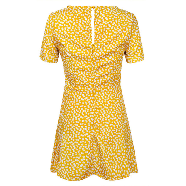 casual yellow mini dress Women's Yellow Mini Dresses
